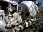 Cement truck Rollover